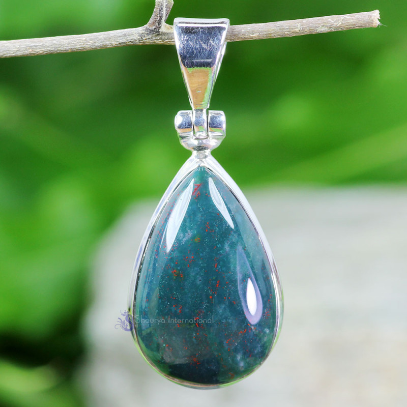 BLOOD AGATE D - BLD993- BLOOD AGATE GEMSTONE TRENDY PENDANTS WITH 925 STERLING S BLOOD AGATE D - BLD993- BLOOD AGATE GEMSTONE TRENDY PENDANTS WITH 925 STERLING S