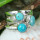 Blue Turquoise, Tibet Turquoise E - SDR725- FANTASTIC DESIGNER MULTI GEMSTONE RINGS MADE IN 925 STER