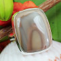 IMPERIAL JASPER D - DIJ992- NATURAL IMPERIAL JASPER GEMSTONE BEAUTIFUL DESIGNER RING