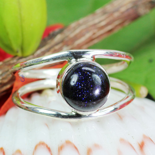 Blue Sand Stone F - RSS937- LOVELY DESIGNER SINGLE GEMSTONE RINGS MADE IN 925 STERLI Blue Sand Stone F - RSS937- LOVELY DESIGNER SINGLE GEMSTONE RINGS MADE IN 925 STERLI