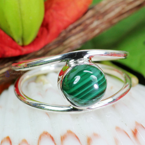 Crysocola Cab O - RSS936- LIGHT WEIGHT NEW COLLECTION OF SINGLE GEMSTONE RINGS WIT Crysocola Cab O - RSS936- LIGHT WEIGHT NEW COLLECTION OF SINGLE GEMSTONE RINGS WIT
