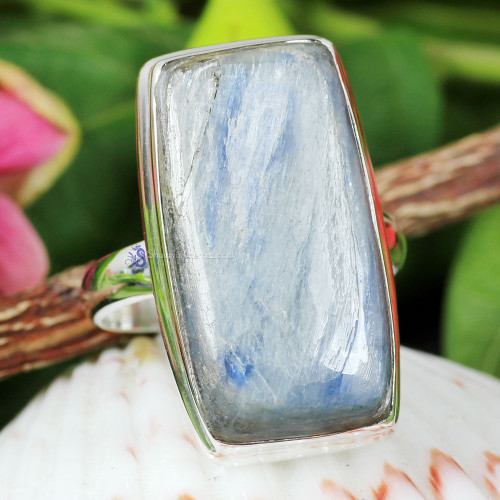 KYNITE CAB G - KNT994- 925 STERLING SILVER KYNITE CAB GEMSTONE BEAUTIFUL RINGS