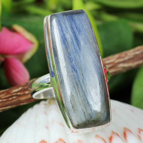 KYNITE CAB O - KNT994- 925 STERLING SILVER KYNITE CAB GEMSTONE BEAUTIFUL RINGS