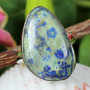 AZURITE B - ASD987- 925 STERLING SILVER AZURITE GEMSTONE RINGS BEAUTIFUL DES