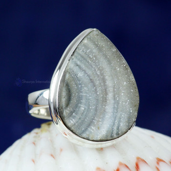 DESERT DRUZY A - DDZ991- 925 STERLING SILVER NATURAL DESERT DRUZY GEMSTONE TRENDY
