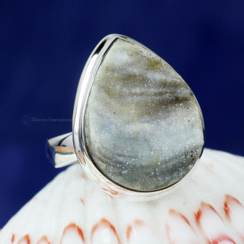 DESERT DRUZY B - DDZ991- 925 STERLING SILVER NATURAL DESERT DRUZY GEMSTONE TRENDY