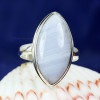 BLUE LACE AGATE A - BLC988- 925 STERLING SILVER BLUE LACE AGATE GEMSTONE RINGS BEAUT