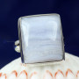 BLUE LACE AGATE B - BLC988- 925 STERLING SILVER BLUE LACE AGATE GEMSTONE RINGS BEAUT