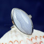 BLUE LACE AGATE D - BLC988- 925 STERLING SILVER BLUE LACE AGATE GEMSTONE RINGS BEAUT