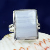 BLUE LACE AGATE F - BLC988- 925 STERLING SILVER BLUE LACE AGATE GEMSTONE RINGS BEAUT