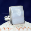BLUE LACE AGATE A - BLC987- BLUE LACE AGATE GEMSTONE RINGS WITH 925 STERLING SILVER