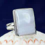 BLUE LACE AGATE A - BLC987- BLUE LACE AGATE GEMSTONE RINGS WITH 925 STERLING SILVER