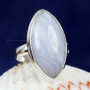 BLUE LACE AGATE B - BLC987- BLUE LACE AGATE GEMSTONE RINGS WITH 925 STERLING SILVER