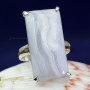 BLUE LACE AGATE H - BLC987- BLUE LACE AGATE GEMSTONE RINGS WITH 925 STERLING SILVER