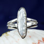 BIWA PEARL H - PSR839-BIWA PEARL GEMSTONE 925 STERLING SILVER UNIQUE RINGS HAN