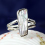 BIWA PEARL I - PSR839-BIWA PEARL GEMSTONE 925 STERLING SILVER UNIQUE RINGS HAN