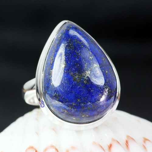 LAPIS A - LPS991- 925 STERLING SILVER LAPIS GEMSTONE EXCLUSIVE RINGS MADE
