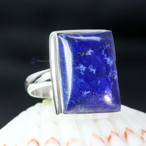 LAPIS F - LPS991- 925 STERLING SILVER LAPIS GEMSTONE EXCLUSIVE RINGS MADE