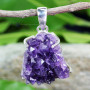 Amethyst Druzy C - AMS994- 925 STERLING SILVER NATURAL AMETHYST DRUZY GEMSTONE PRON