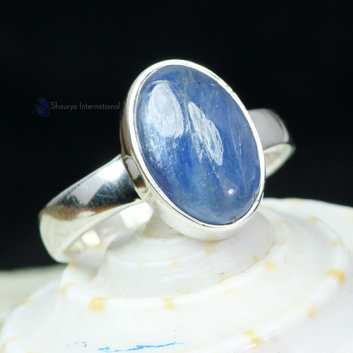 KYNITE CAB D - PSR837- NATURAL KYNITE CAB GEMSTONE PLAIN SETTING RINGS MADE IN KYNITE CAB D - PSR837- NATURAL KYNITE CAB GEMSTONE PLAIN SETTING RINGS MADE IN