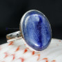 KYNITE CAB E - PSR837- NATURAL KYNITE CAB GEMSTONE PLAIN SETTING RINGS MADE IN