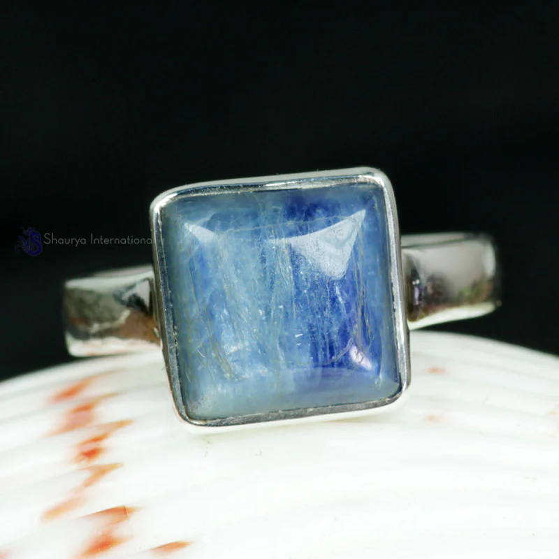 KYNITE CAB O - PSR837- NATURAL KYNITE CAB GEMSTONE PLAIN SETTING RINGS MADE IN KYNITE CAB O - PSR837- NATURAL KYNITE CAB GEMSTONE PLAIN SETTING RINGS MADE IN