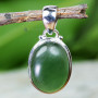 SERPENTINE B - STS999- 925 STERLING SILVER SERPENTINE GEMSTONE TRENDY PENDANTS