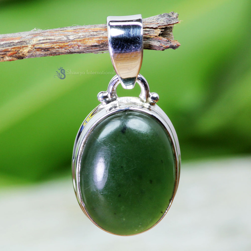 SERPENTINE O - STS997- SERPENTINE GEMSTONE LIGHT WEIGHT PENDANTS WITH 925 STERL