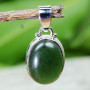 SERPENTINE O - STS997- SERPENTINE GEMSTONE LIGHT WEIGHT PENDANTS WITH 925 STERL