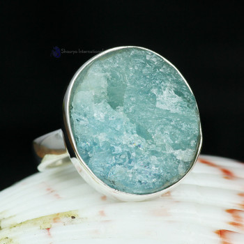 AQUAMARINE ROUGH D - AQR993- 925 STERLING SILVER NATURAL AQUAMARINE ROUGH GEMSTONE BE AQUAMARINE ROUGH D - AQR993- 925 STERLING SILVER NATURAL AQUAMARINE ROUGH GEMSTONE BE