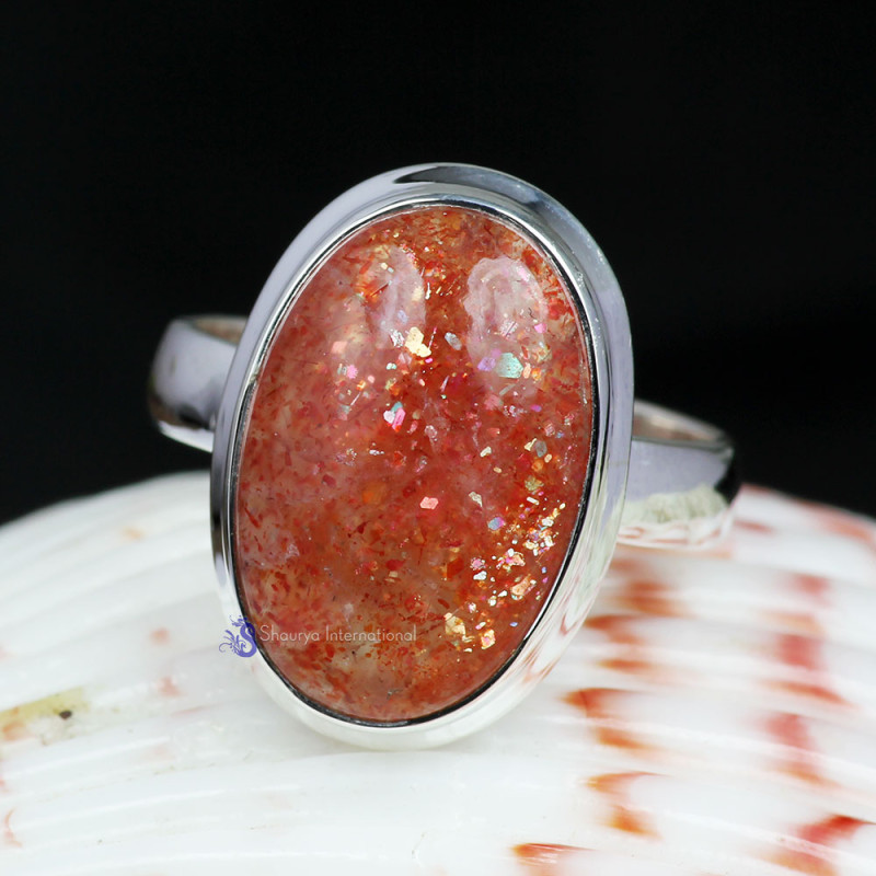 SUN STONE F - SST990- 925 STERLING SILVER BEAUTIFUL SUN STONE RINGS MADE IN IN SUN STONE F - SST990- 925 STERLING SILVER BEAUTIFUL SUN STONE RINGS MADE IN IN