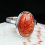 SUN STONE G - SST990- 925 STERLING SILVER BEAUTIFUL SUN STONE RINGS MADE IN IN