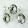PYRITE CAB F - DOM982- EXCLUSIVE PYRITE CAB GEMSTONE TWO PENDANTS ONE RING SET 