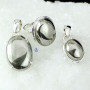 PYRITE CAB O - DOM982- EXCLUSIVE PYRITE CAB GEMSTONE TWO PENDANTS ONE RING SET 