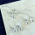 CRYSTAL QUARTZ D - SBP896- CRYSTAL QUARTZ & GREEN AMETHYST CUT GEMSTONE 3 PAIR EARR