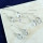 CRYSTAL QUARTZ O - SBP896- CRYSTAL QUARTZ & GREEN AMETHYST CUT GEMSTONE 3 PAIR EARR