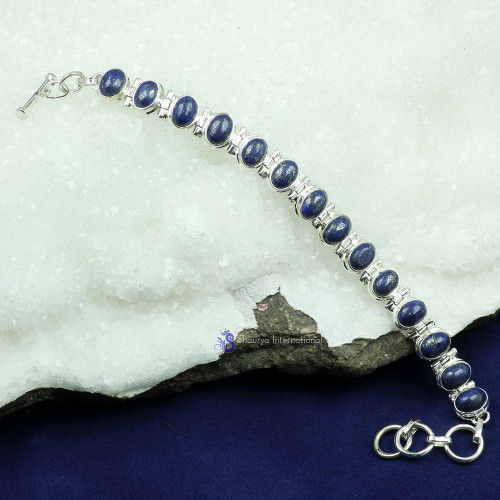 LAPIS LAZURI D - SPB904- 925 STERLING SILVER CAB & CUT GEMSTONE BEAUTIFUL DESIGNE LAPIS LAZURI D - SPB904- 925 STERLING SILVER CAB & CUT GEMSTONE BEAUTIFUL DESIGNE