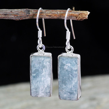 AQUAMARINE ROUGH C - AQR992- NATURAL AQUAMARINE ROUGH GEMSTONE NEW COLLECTION OF EARR