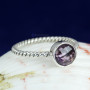 AMETHYST CUT E - PSR829- LOVELY PLAIN RINGS  OF NATURAL GEMSTONE MADE IN 925 STER