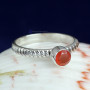 CARNELIAN CUT O - PSR829- LOVELY PLAIN RINGS  OF NATURAL GEMSTONE MADE IN 925 STER