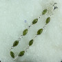 CANADIAN JADE C - SBB908- NATURAL SMALL CAB GEMSTONE SILVER BEJAL BRACELET WITH 92