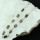 SMOKEY CUT J - SBB906- 925 STERLING SILVER NATURAL GEMSTONE TRENDY BRACELET MAD