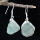 Aquamarine Rough B - XSE961- NEW COLLECTION OF NATURAL GEMSTONE EARRINGS MADE IN 925 
