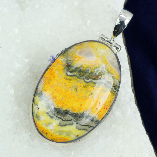 BUMBLE BEE D - ISP792- NATURAL GEMSTONE BEAUTIFUL DESIGNER PENDANTS MADE IN 925