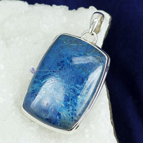 NEON BLUE APATITE O - ISP792- NATURAL GEMSTONE BEAUTIFUL DESIGNER PENDANTS MADE IN 925