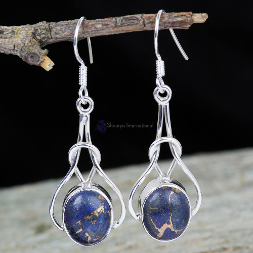 MOHAVE CALCITE A - XSE959- 925 STERLING SILVER NATURAL GEMSTONE BEAUTIFUL EARRINGS 