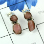 PINK OPAL E - SSE887-EXCLUSIVE SILVER FABULOUS GEMSTONE STUD EARRING