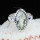 GREEN AMETHYST CUT F - BDR959- WONDERFUL GREEN AMETHYST CUT GEMSTONE RINGS MADE IN 925