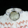 GREEN AMETHYST CUT G - BDR959- WONDERFUL GREEN AMETHYST CUT GEMSTONE RINGS MADE IN 925