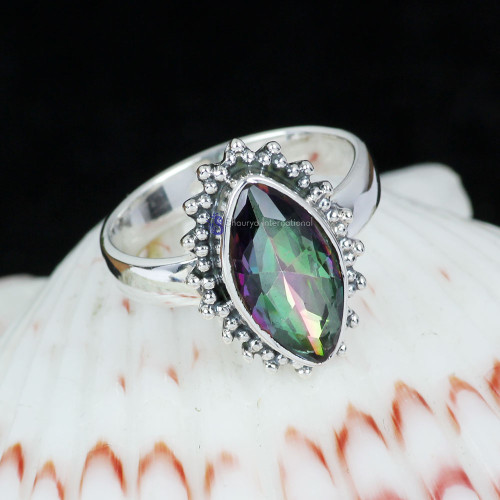 MYSTIC B - BDR958- LOVELY DESIGNER MYSTIC GEMSTONE RINGS MADE IN 925 STERLI